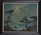 MOORE Frank Montague 1877-1967,MOONLIT MONTEREY PINES,Stair Galleries US 2011-03-19