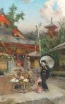 MOORE Harry Humphrey 1844-1926,Admiring the Flowers, Tokyo,Aspire Auction US 2020-12-12