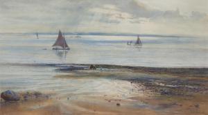 MOORE HENRY 1831-1895,Coastal landscape with sailing boats on the water,1882,Rosebery's 2024-02-27