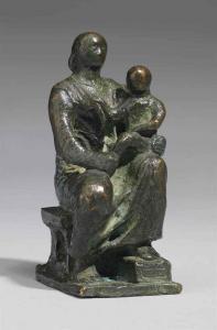 MOORE Henry 1898-1986,Madonna and Child,1943,Christie's GB 2015-11-25