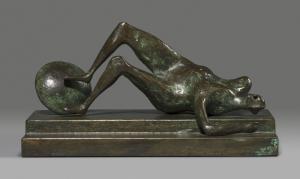 MOORE Henry 1898-1986,Maquette for Fallen Warrior,1956,Christie's GB 2018-11-19