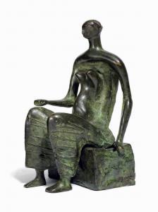MOORE Henry 1898-1986,Seated Woman,1956,Christie's GB 2014-02-04