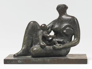 MOORE Henry 1898-1986,SEMI-SEATED MOTHER AND CHILD,1981,Sotheby's GB 2015-05-06