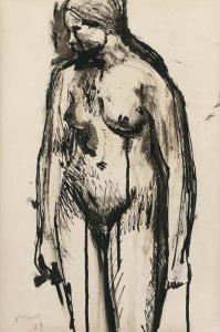 MOORE Henry 1898-1986,Standing female nude,1927,Christie's GB 2004-10-14