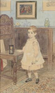 MOORE John Callington 1829-1880,PORTRAIT OF A CHILD,1859,Mellors & Kirk GB 2019-09-18