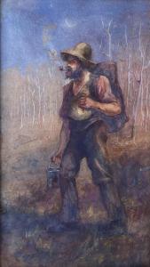 MOORE JONES Horace Millichamp 1868-1922,A Bushman,1903,International Art Centre NZ 2023-04-19