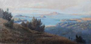 MOORE JONES Horace Millichamp 1868-1922,Panoramic View of Auckland,1902,Webb's NZ 2023-05-15