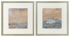 MOORE louise,Two seascapes,20th Century,Eldred's US 2020-02-07