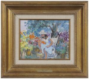 MOORE Martha Elizabeth 1913-1982,Flower Stand,Brunk Auctions US 2018-03-23