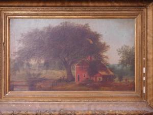 MOORE Nelson Augustus 1824-1902,Farm Painting,1865,B.S. Slosberg, Inc. Auctioneers US 2023-09-07