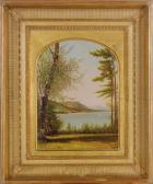 MOORE Nelson Augustus,View of Lake George through the forest clearing,1875,Christie's 2010-08-31