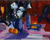 MOORE NORMAN 1948-1979,STILL LIFE BLUE ROSES,De Veres Art Auctions IE 2016-06-26