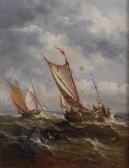MOORE OF IPSWICH John,Fishing smacks and a yacht in a good breeze,Lacy Scott & Knight 2022-03-19
