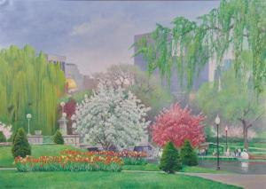 MOORE Robert Eric 1956-2003,The Boston Public Garden,1988,Grogan & Co. US 2018-11-11