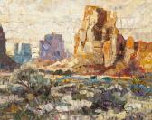 Moore Robert 1957,Monument Valley landscape,John Moran Auctioneers US 2018-03-27