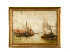 MOORE Rubens Arthur,Views of London: The Tower of London and Tower Bri,1920,Cheffins 2020-12-09