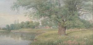 MOORE W 1800-1800,River landscape,1886,Dee, Atkinson & Harrison GB 2013-02-15