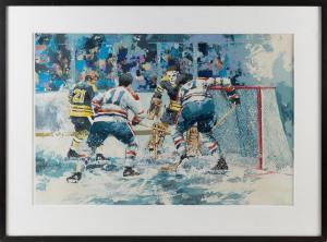 MOORE Wayland 1935,Hockey scene,Eldred's US 2022-09-09