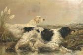 MOORE WHITE Vernet 1863-1958,Dogs on a hunt,1893,Christie's GB 2004-09-01