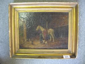 Moorland G,a stable scene with dogs,Willingham GB 2008-12-06