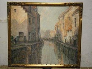 MOORTGAT ACHILLES 1881-1957,Canal à Bruges,Campo & Campo BE 2015-12-01