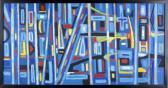 MOOSE Philip Anthony 1921-2001,Abstract - Blue,Leland Little US 2010-09-18