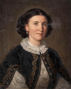 MOR Than 1828-1899,Portrait of a lady,1860,Nagyhazi galeria HU 2023-12-12