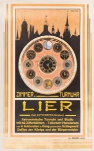 MORA Alphonse 1891-1977,Zimmer Turmuhr Lier (bei Antwerpen Belgien),1932,Neret-Minet FR 2022-01-31