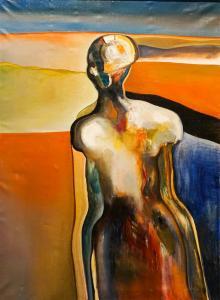 MORA Manuel Guerrero 1947,ABSTRACT FIGURE,Potomack US 2019-11-16