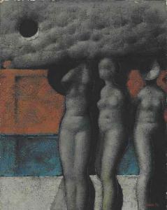 MORALES Armando 1927-2011,Tres desnudos y el eclipse,1972,Christie's GB 2014-05-28