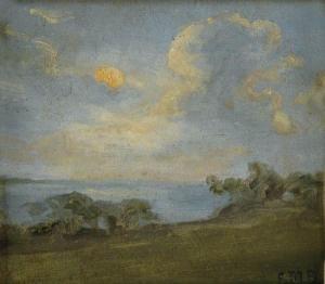 MORAN Edward 1829-1901,Untitled (Landscape and Cloud Study).,1895,Swann Galleries US 2012-10-18