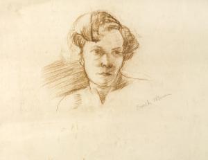 MORAN Frances Bunch 1900-1900,FEMALE HEAD STUDY,Ross's Auctioneers and values IE 2008-03-05