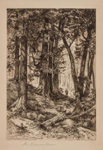 MORAN Mary Nimmo 1842-1899,Forest Interior,1888,Shannon's US 2019-06-20