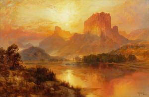 MORAN Thomas 1837-1926,Green River, Wyoming,1883,Sotheby's GB 2024-01-19