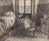 MORAND Albert 1800-1900,Un fort lot de dessins sur les prisons pour femmes,1910,Ader FR 2019-12-04