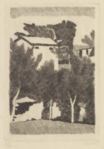 MORANDI Giorgio 1890-1964,Paesaggio con tre alberi,1931-33,Farsetti IT 2018-06-09