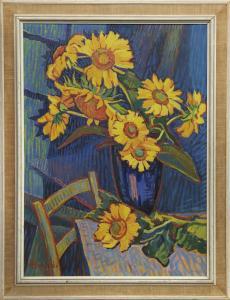 MORANDO Romano 1936,SUNFLOWERS STILL LIFE,1959,McTear's GB 2021-02-24