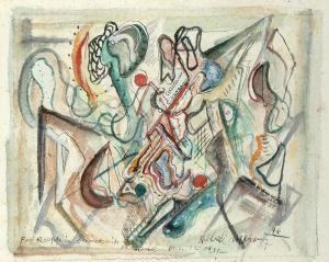 MORANG Alfred G 1901-1958,Untitled (Abstraction),1946,Santa Fe Art Auction US 2022-06-24