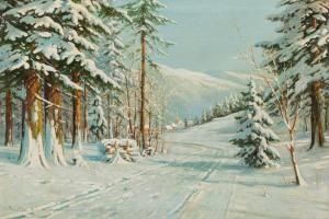 MORAS Bruno 1883-1939,Winter landscape,im Kinsky Auktionshaus AT 2021-12-14
