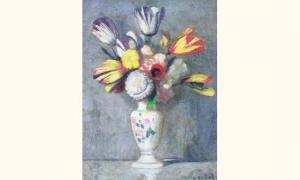MORAX Jean 1869-1939,Bouquet de fleurs,Blavignac CH 2006-05-10