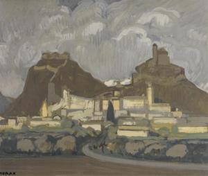 MORAX Jean 1869-1939,View of Sion,Galerie Koller CH 2010-05-19