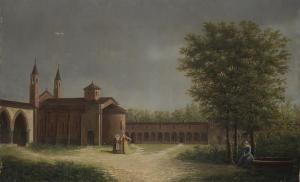 MORBIO Cesare 1812-1887,"Rinchiusa in un monastero da spietati genito,1876,Il Ponte Casa D'aste Srl 2013-11-12