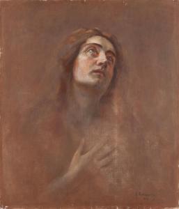 MORDASEWICZ Kazimierz,Mary Magdalene penitent (Portrait of the artist's ,1909,Desa Unicum 2024-01-30