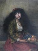 MORDECAI Joseph 1851-1940,A gypsy girl with a bowl of fruit,Woolley & Wallis GB 2007-07-16