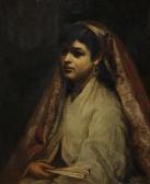 MORDECAI Joseph 1851-1940,Portrait of a girl holding a fan,Bonhams GB 2011-11-29