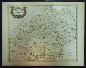 MORDEN Robert 1650-1703,Map of Hertfordshire,1965,Lots Road Auctions GB 2017-03-05