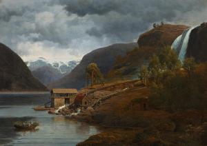 MORDT Gustav Adolph 1826-1856,Norwegian mountainscape,Bruun Rasmussen DK 2023-05-01