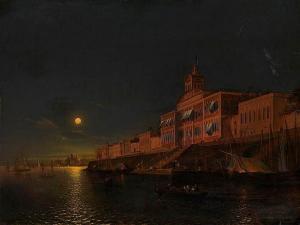 MORDVINOV ALEXANDER 1799-1858,Moonlit Night on an Italian Lagoon,MacDougall's GB 2016-06-08