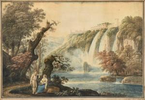 MORE Jacob 1740-1793,A view of Maecenas,Villa at Tivoli,1786,Tennant's GB 2022-09-16