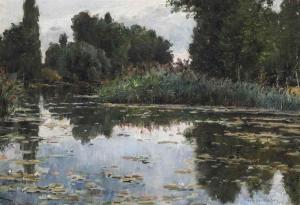 MOREAU Adrien 1843-1906,The lily pond,Christie's GB 2017-03-16